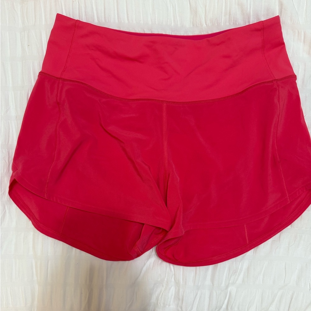 Lululemon Athletica Hot Pink Speed Ups 4”